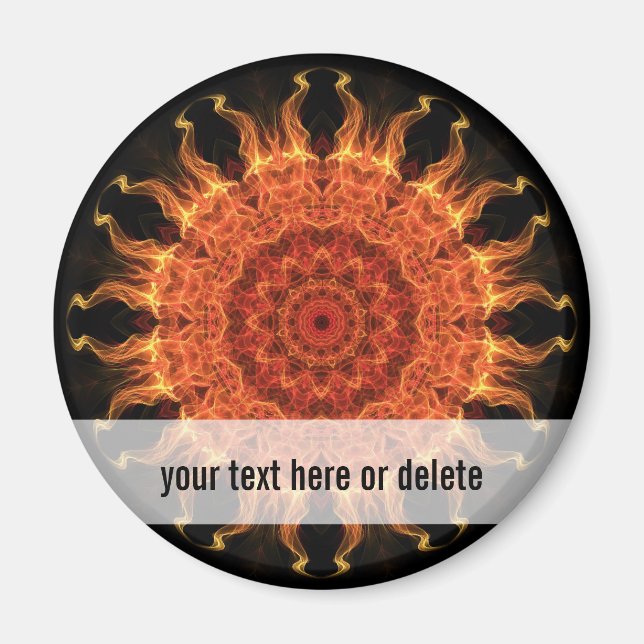 Íman Sol flamejante (Frente)