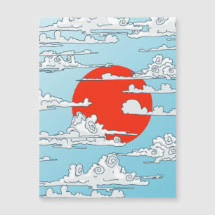 íman sol nascente japonês