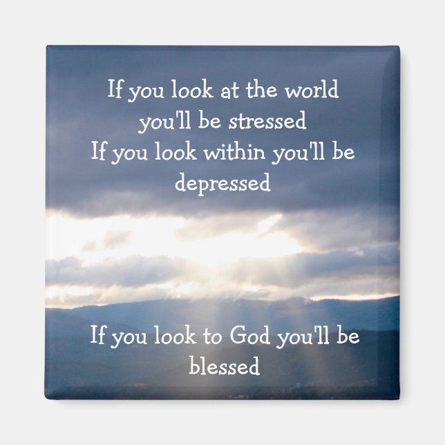 Íman Sol Rays Lakeshore Tempestades Nuvens Olham para D (Frente)