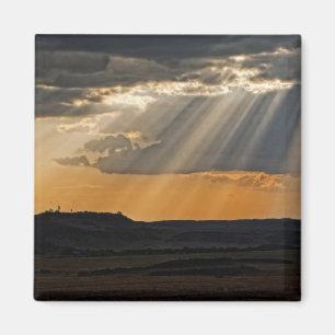 Íman Sol se pondo no Masai Mara.