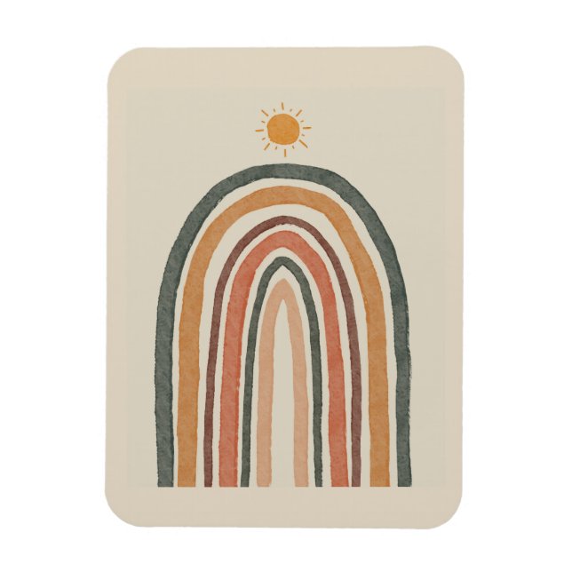 Íman Sol Sobre Um Arco-Íris (Vertical)