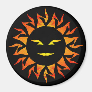 Íman Sol sorridente