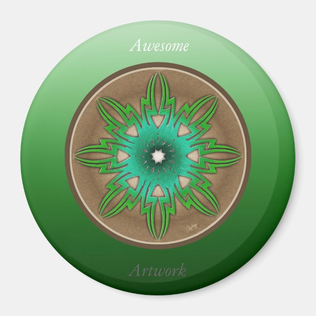 Íman Sol verde (Frente)