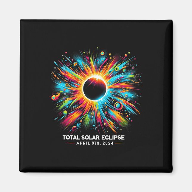 Íman Solar Eclipse 2024 04.08.24 Eclipse Mens Womens Ki (Frente)