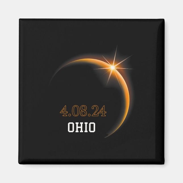 Íman Solar Eclipse 2024 Ohio Totality Primavera 4.08.24 (Frente)
