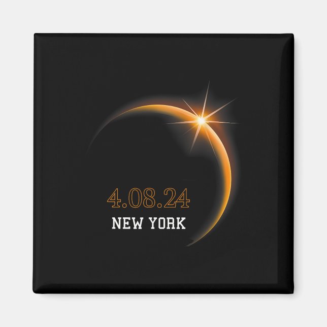 Íman Solar Eclipse 2024 Primavera de Totalidade de Nova (Frente)