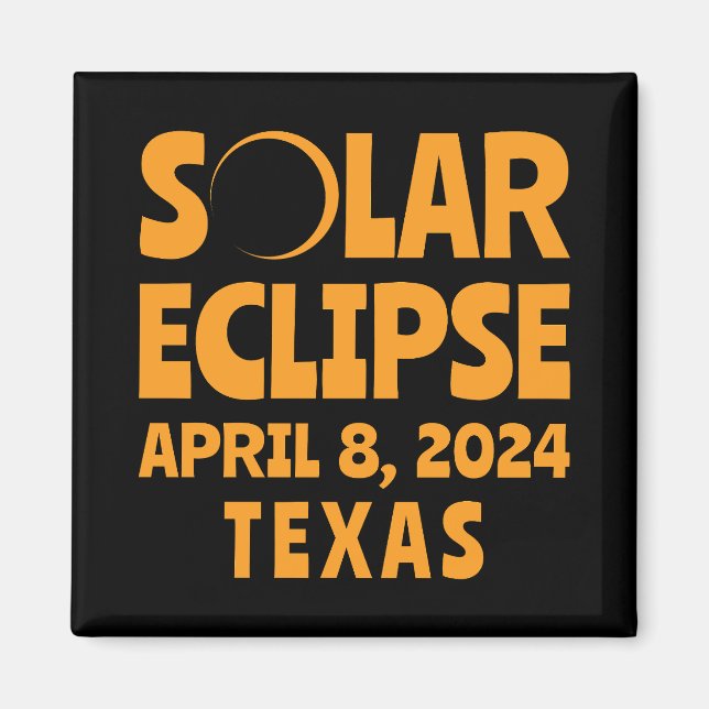 Íman Solar Eclipse 2024 Texas (Frente)