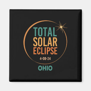 Íman Solar Eclipse Ohio abril de 2024 Totalidade total