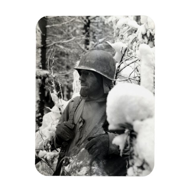 Íman Soldado Americano WII em Bastogne (Vertical)