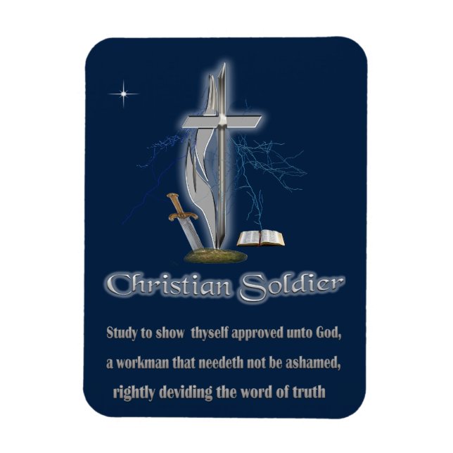 Íman Soldado Cristão (Vertical)
