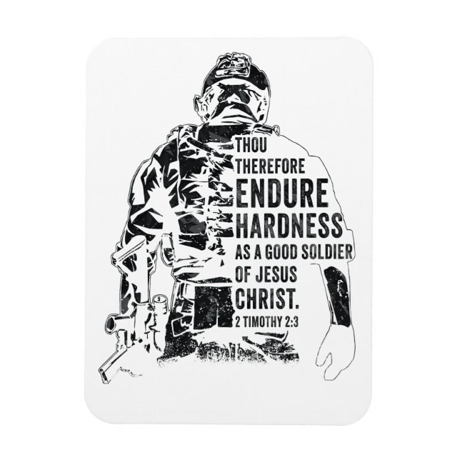 Íman Soldado de Jesus Cristo - Exército Cristão da Fé (Vertical)