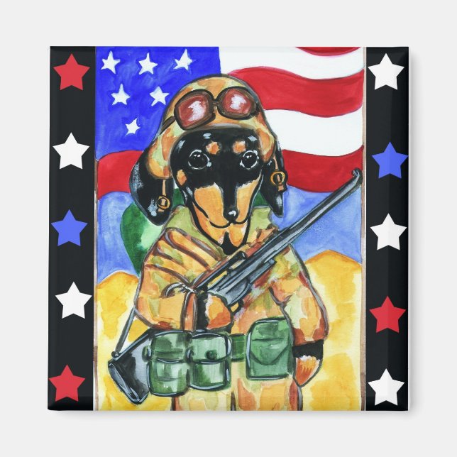 Íman Soldado Doxie (Frente)