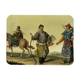 Íman Soldados das bandeiras do Mongolian oito do milita