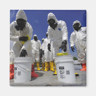 Íman Soldados dos E.U. do 457th batalhão químico