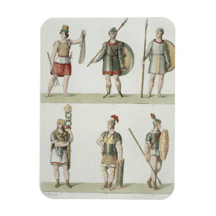 Íman Soldados romanos, detalhe da placa 2, classe 5 de