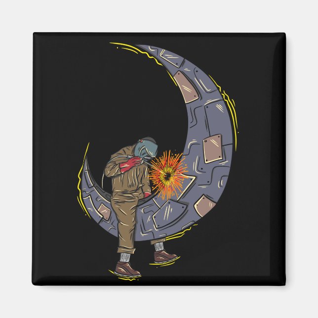 Íman soldadura da lua (Frente)