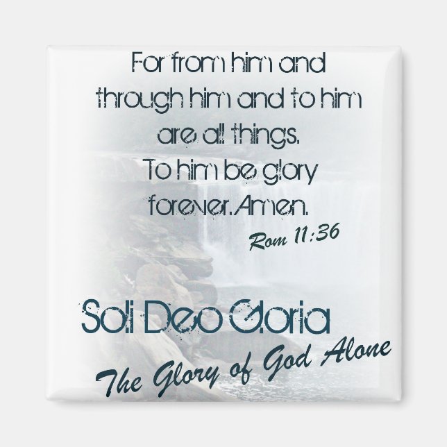 Íman Soli Deo Gloria - A Glória de Deus Sozinho (Frente)
