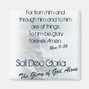 Íman Soli Deo Gloria/glória do deus apenas