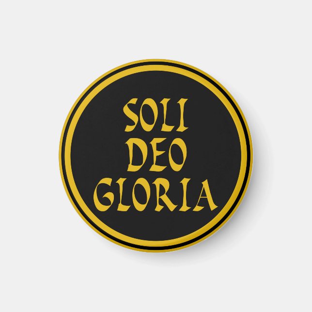 Íman Soli Deo Gloria Magnet (Frente)
