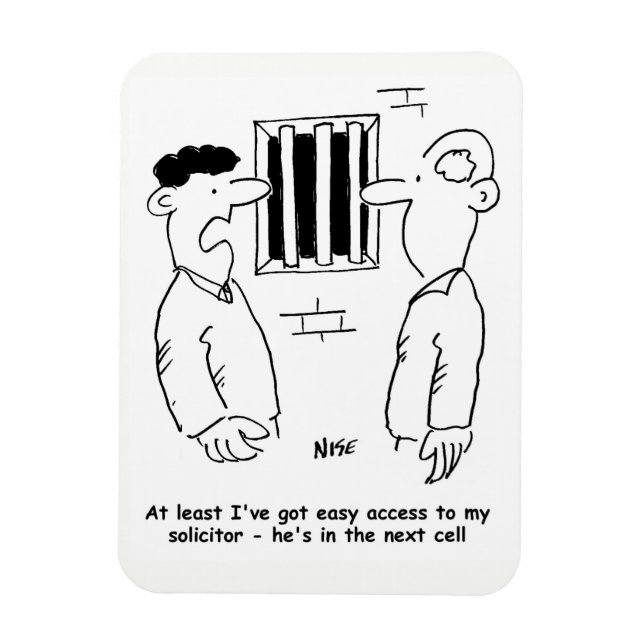 Íman Solicitante Engraçado ou Profissão Jurídica (Vertical)