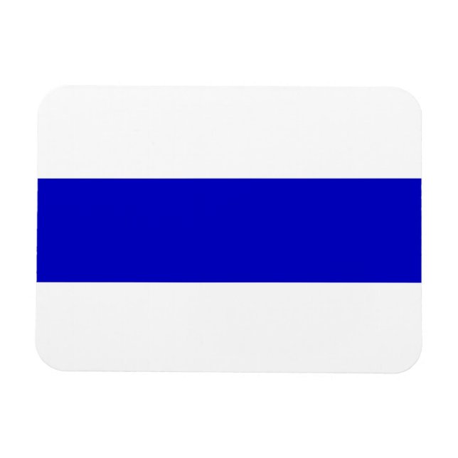 Íman solidariedade da linha azul ucrânia com bandeira a (Horizontal)