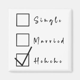 Íman Solteiro, Casado, Hehehe Ímã de Relacionamento Eng