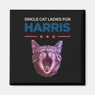 Íman Solteiro Gata Senhoras Para Harris 2024 Política