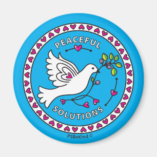 Íman Soluções pacíficas 1_Round Magnet 2,25"