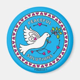 Íman Soluções pacíficas 1_Round Magnet 2,25"