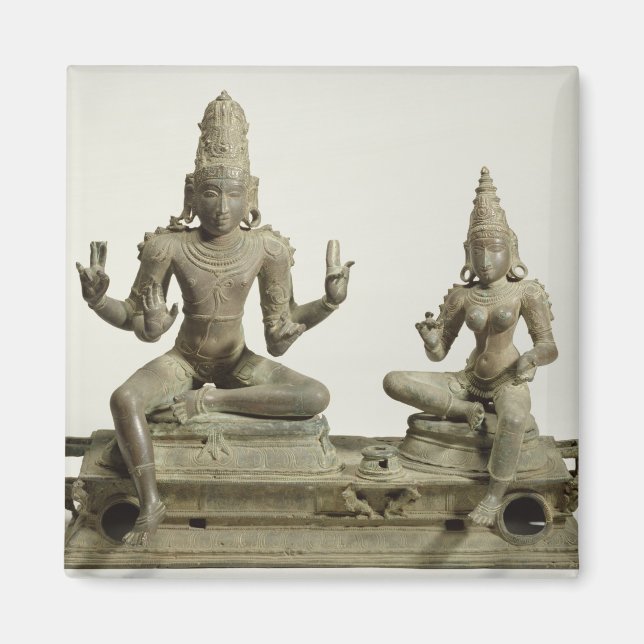 Íman Somaskanda, Chola, Tamil Nadu (bronze) (Frente)