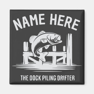 Íman Sombra de Dock com Nome Personalizado de Robalo