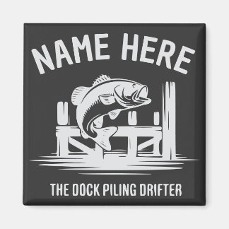 Íman Sombra de Dock com Nome Personalizado de Robalo