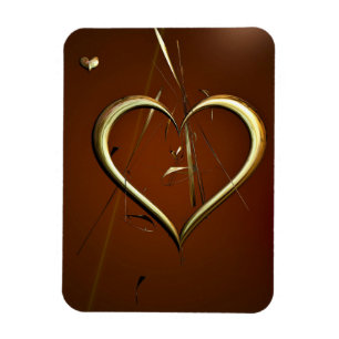 Íman Sombras de Amor de Dourado Magneta Flexível