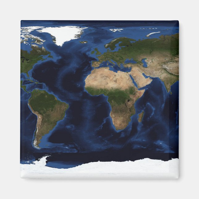 Íman Sombreamento topográfico e batimétrico da terra do (Frente)