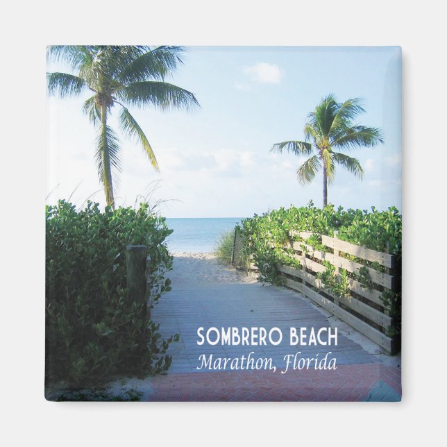 Íman Sombrero Beach Entrance, Marathon, Florida Keys (Frente)