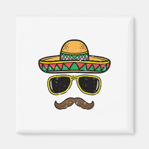 Íman Sombrero Face Cinco De Mayo Partido Fiesta Mexican