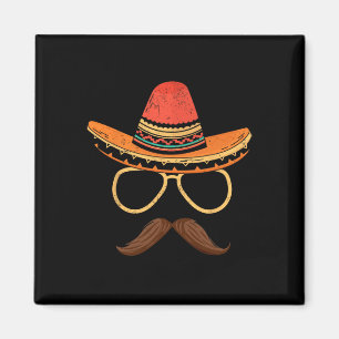 Íman Sombrero Face Cinco De Mayo Partido Fiesta Mexican