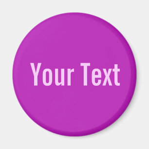 Íman SOMENTE COR/magenta + seu texto