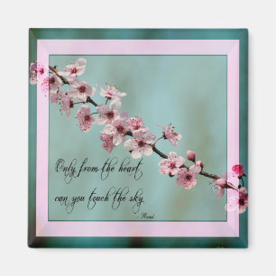 Íman Somente do coração floral