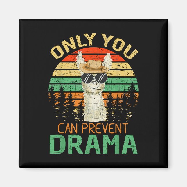 Íman Somente Você Pode Prevenir Acampamento de Llama Dr (Frente)