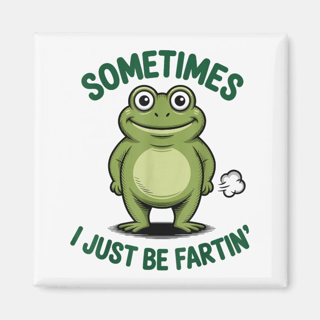 Íman Sometimes I Just Be Farting Frog Christmas Funny F (Frente)