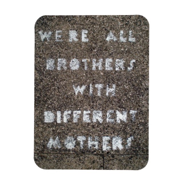 Íman Somos todos irmãos de mães diferentes. (Vertical)