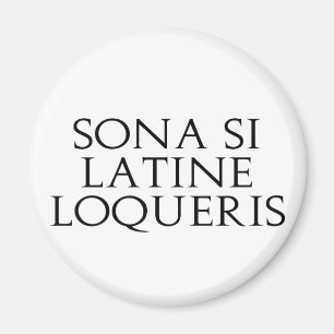Íman Sona Si Latine Loqueris