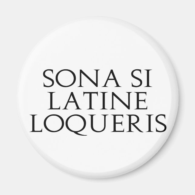 Íman Sona Si Latine Loqueris (Frente)