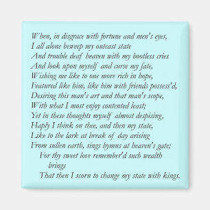 Íman Soneto # 29 por William Shakespeare