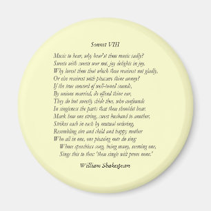 Íman Soneto # 8 por William Shakespeare