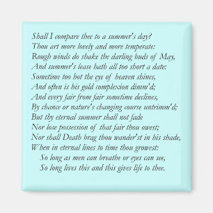 Íman Soneto de Shakespeare # 18