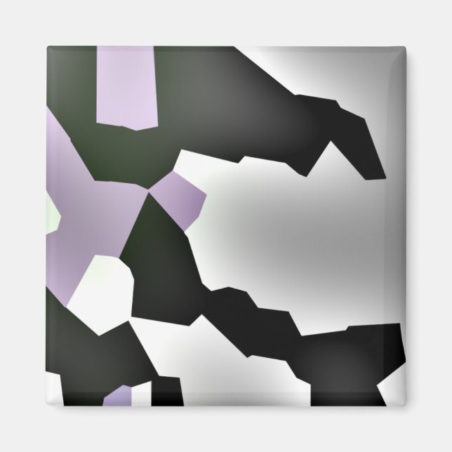 Íman "Sonho Fragmentado" Arte Abstrato digital (Frente)