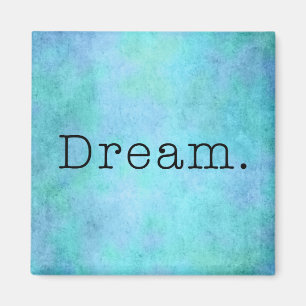 Íman Sonho. Sonho azul do roxo de Seafoam do verde do