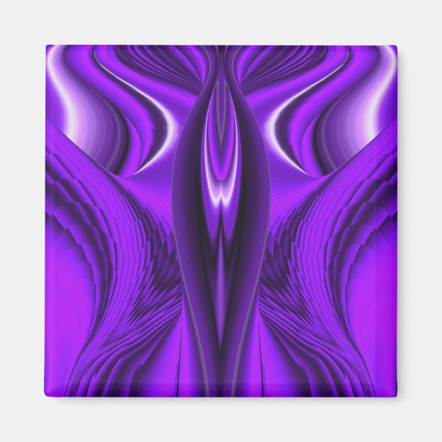 Íman Sonhos de Arco-Íris de Flor Roxo (Frente)